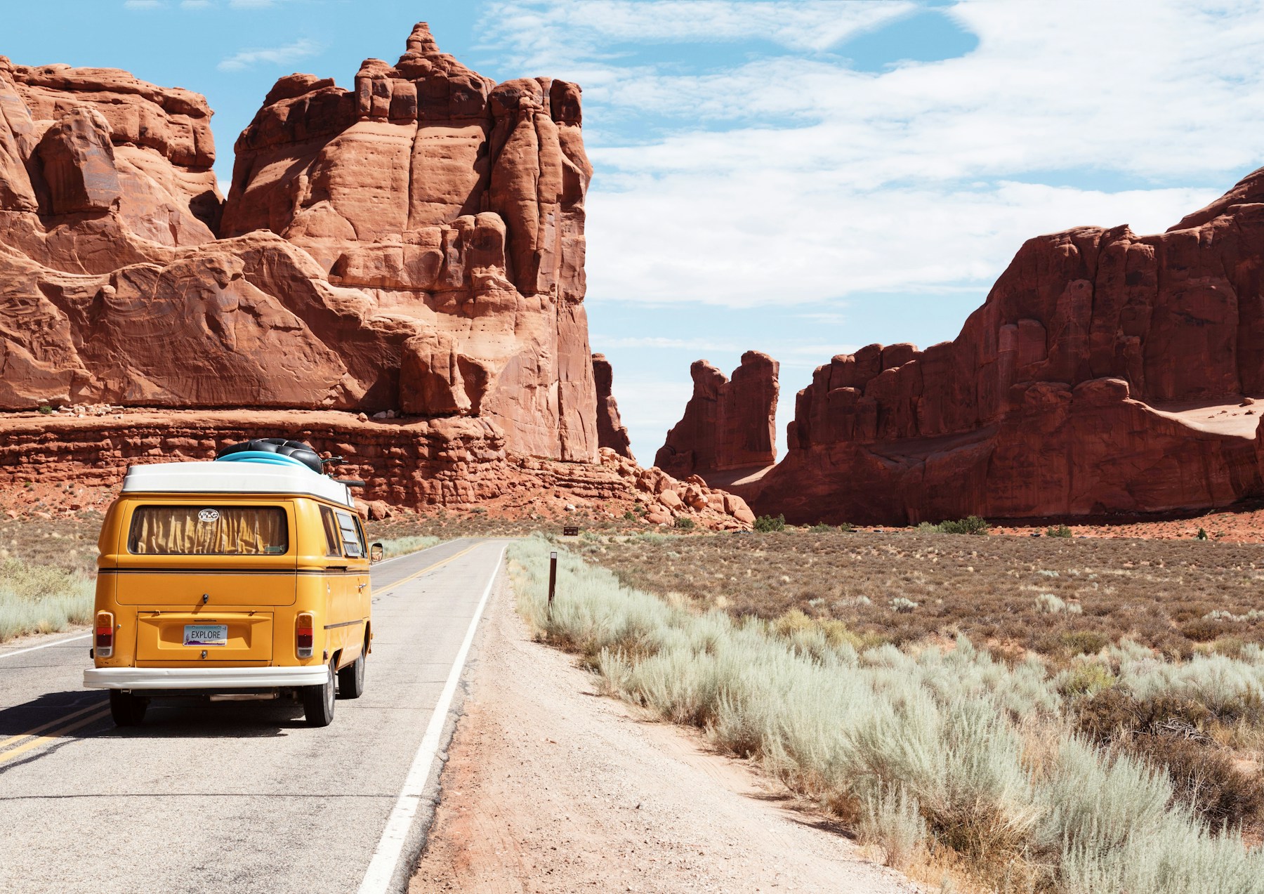 Southern Utah red rock canyon landscape